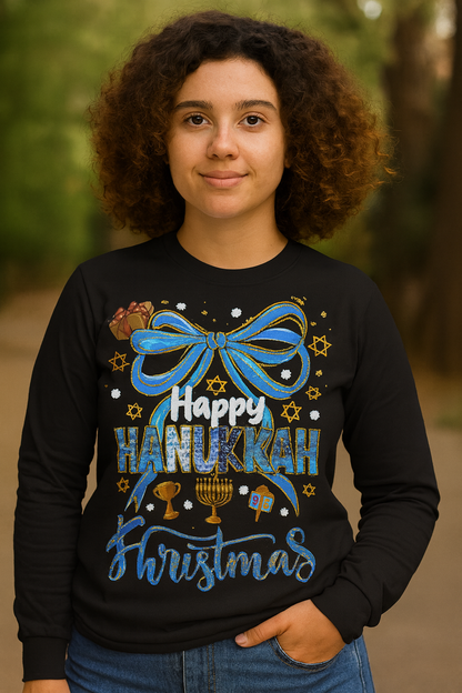 Hanukkah Bow Shirt