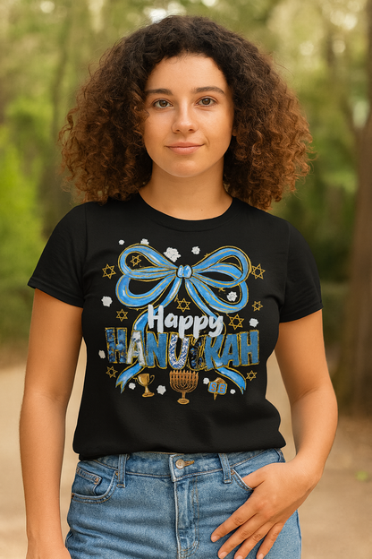 Hanukkah Bow Shirt