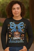 Hanukkah Messy Bun