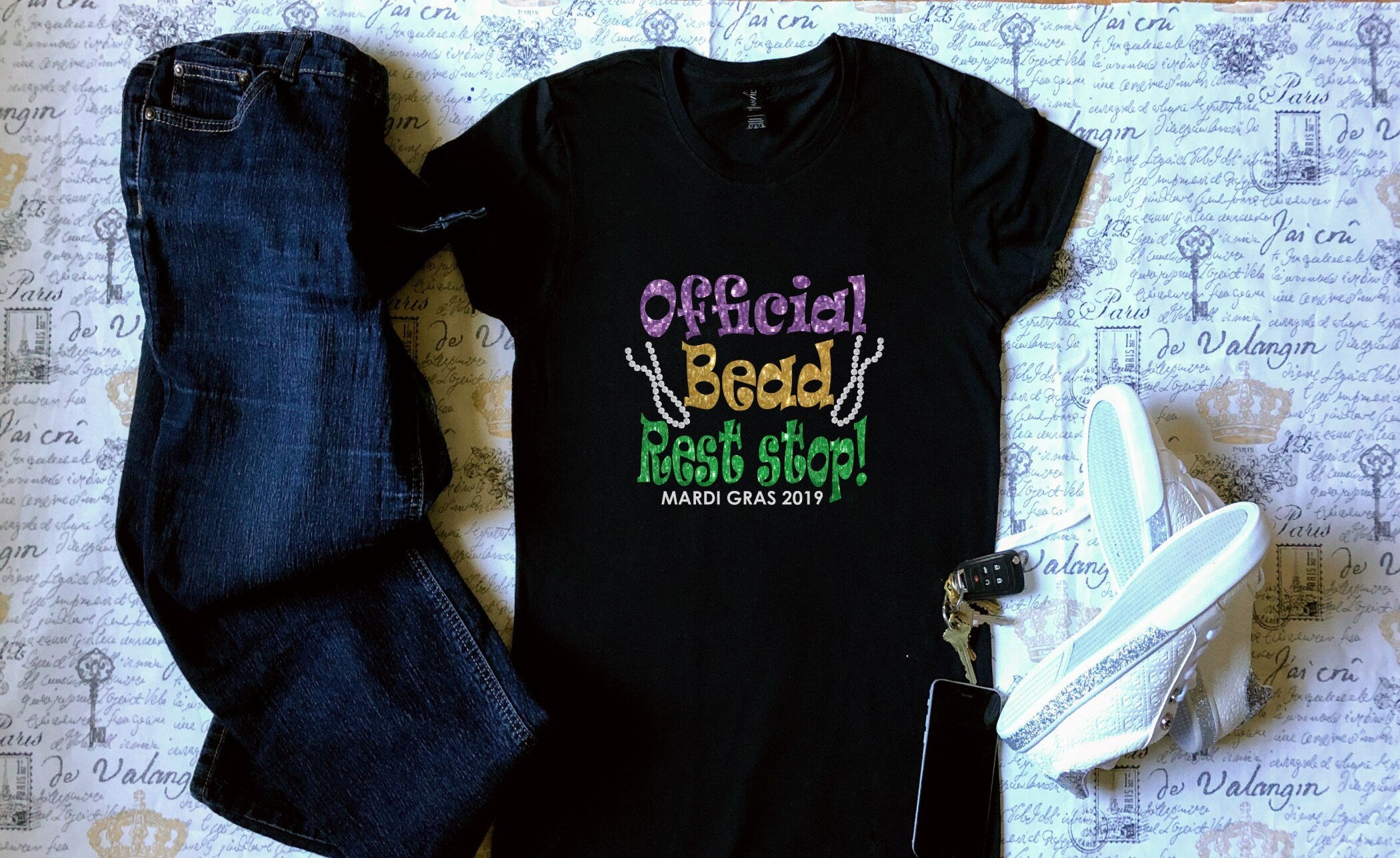 Official bead rest stop - Mardi Gras